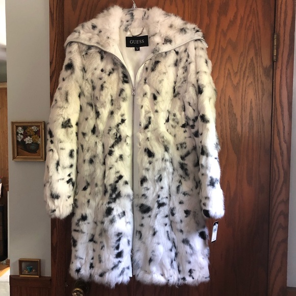 Fake dalmatian fur coat Clearance